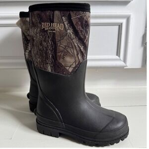 RedHead Camo Utility Youth Waterproof Neoprene Rubber Boots Size 2M 52255372